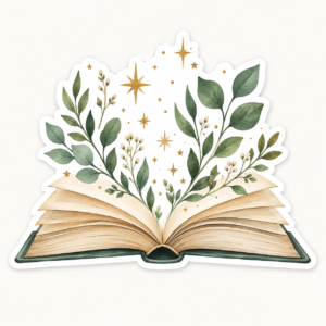 Open Book Sticker